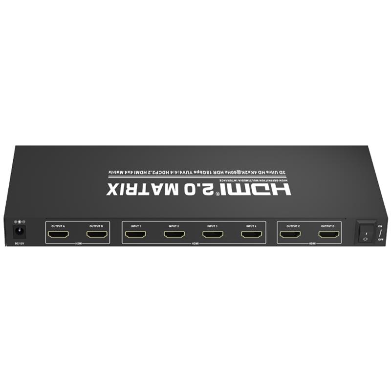 ΝΕΟ ΠΡΟΪΟΝ V2.0 HDMI 4x4 Matrix ΥΠΟΣΤΗΡΙΞΗ ULTRA HD 4KX2K @ 60HZ HDCP2.2