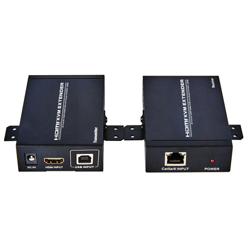 HDMI KVM Extender 60m πάνω από ενιαίο cat5e \/ 6 Υποστήριξη Full HD 1080P