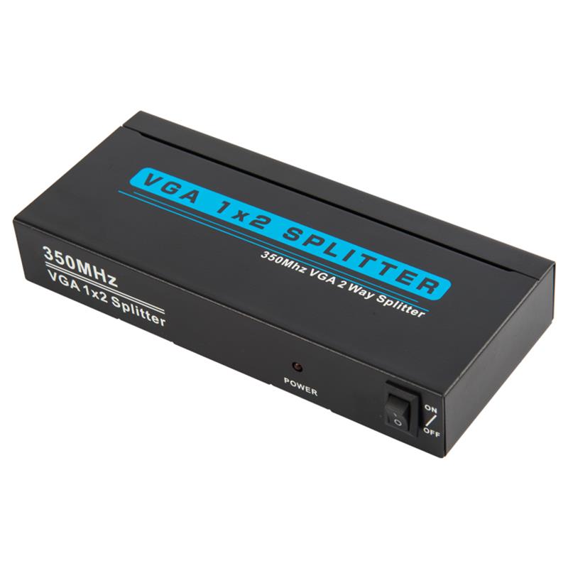 350MHz 2 Way VGA 1x2 Στήριξης Splitter 1080P