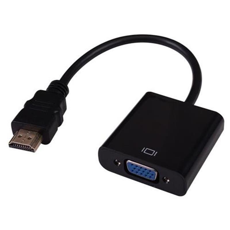 1080P Καλώδιο HDMI σε VGA Καλώδιο 15 εκ. Λευκό \\/ Μαύρο
